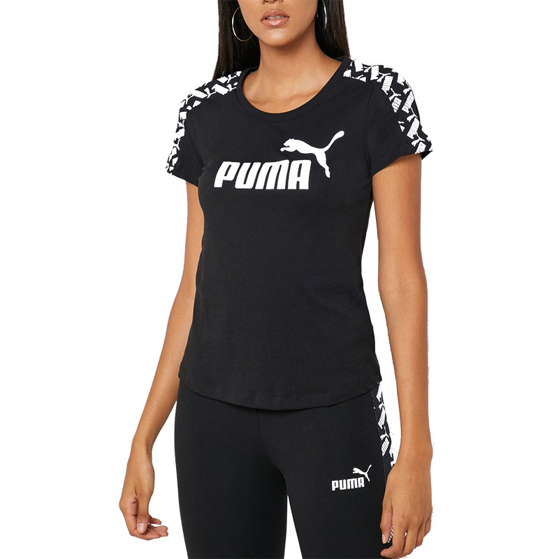 Футболка женская Puma Amplified Tee черная 58121801 — фото 2 — Sport City Футболка женская Puma Amplified Tee черная 58121801 — фото 2