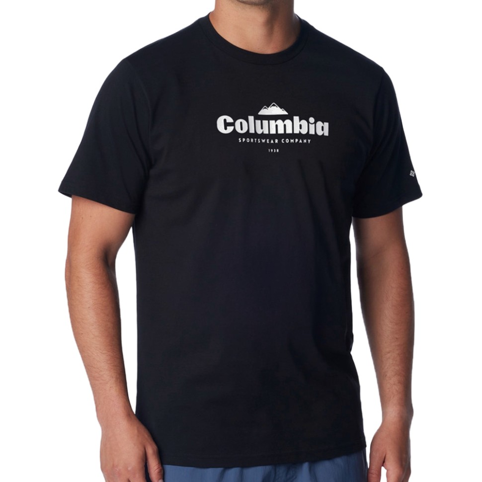 Футболка чоловіча Columbia CSC™ SEASONAL LOGO TEE чорна 1991031-019 — Sport City Футболка чоловіча Columbia CSC™ SEASONAL LOGO TEE чорна 1991031-019