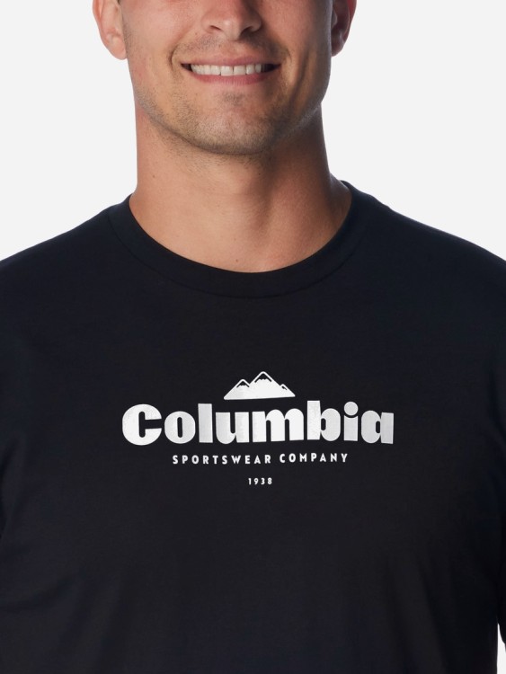 Футболка чоловіча Columbia CSC™ SEASONAL LOGO TEE чорна 1991031-019 изображение 4