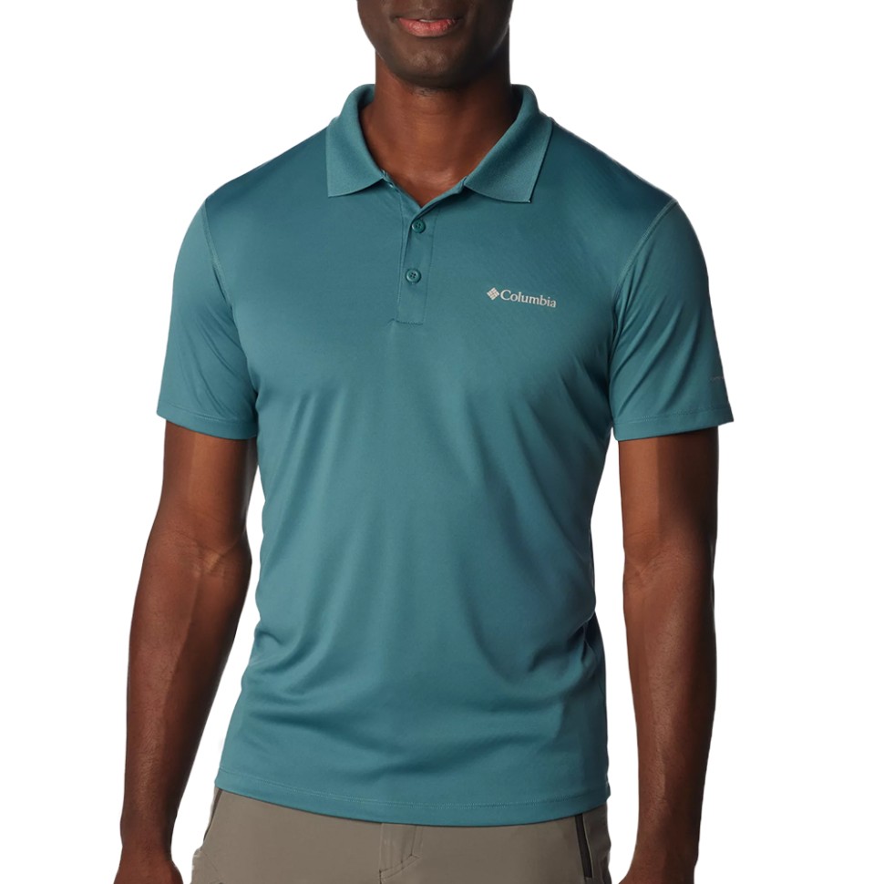Поло чоловіче Columbia ZERO RULES™ POLO SHIRT бірюзове 1533303-336 — фото 1