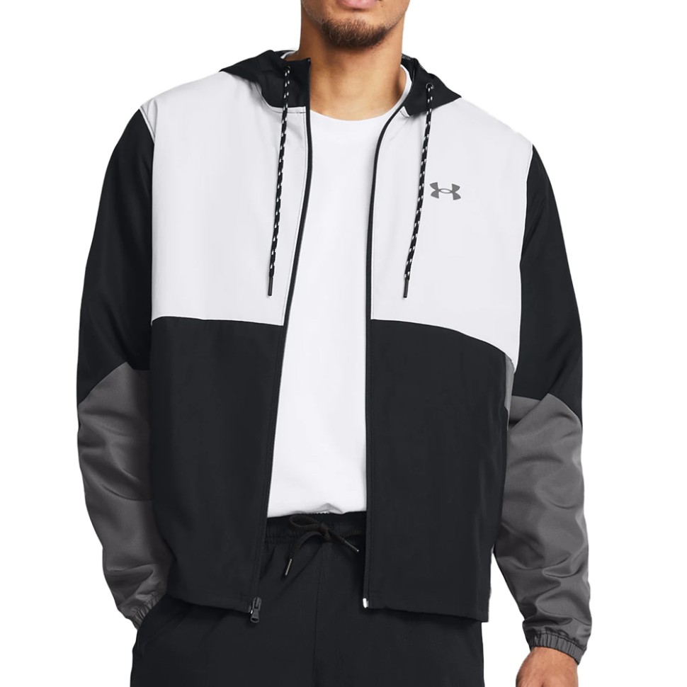 Вітрівка чоловіча Under Armour UA Legacy Windbreaker чорна 1382875-001 — фото 1
