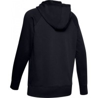 Толстовка женская Under Armour RIVAL FLEECE SPORTSTYLE LC SLEEVE GRAPHIC FZ черная 1348559-001 изображение 4