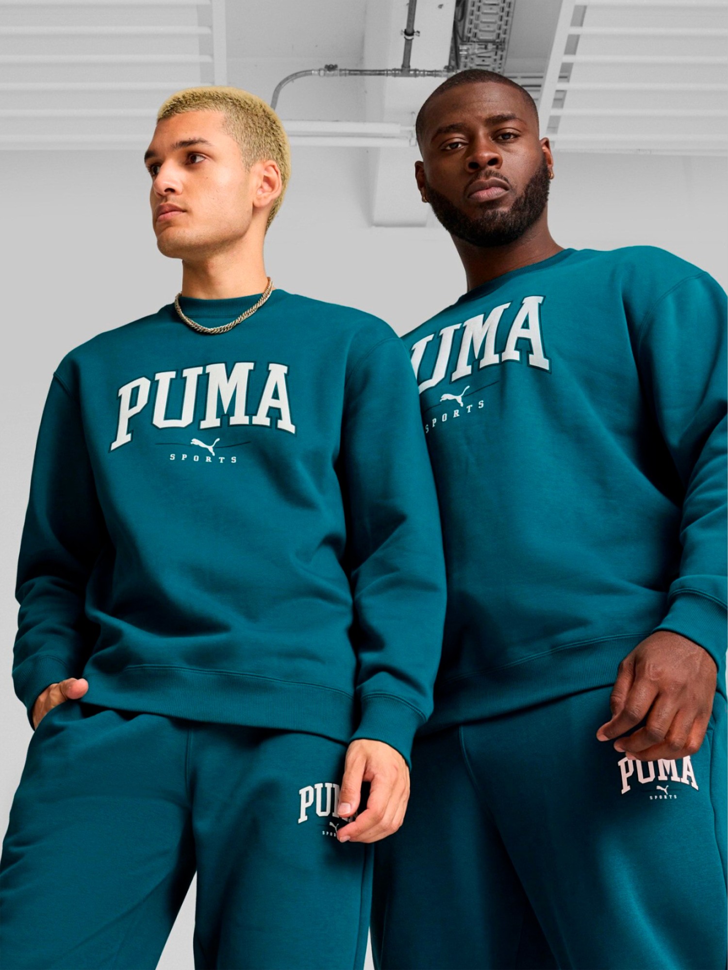 Толстовка мужская Puma PUMA SQUAD Crew FL зеленая 68179422 изображение 4