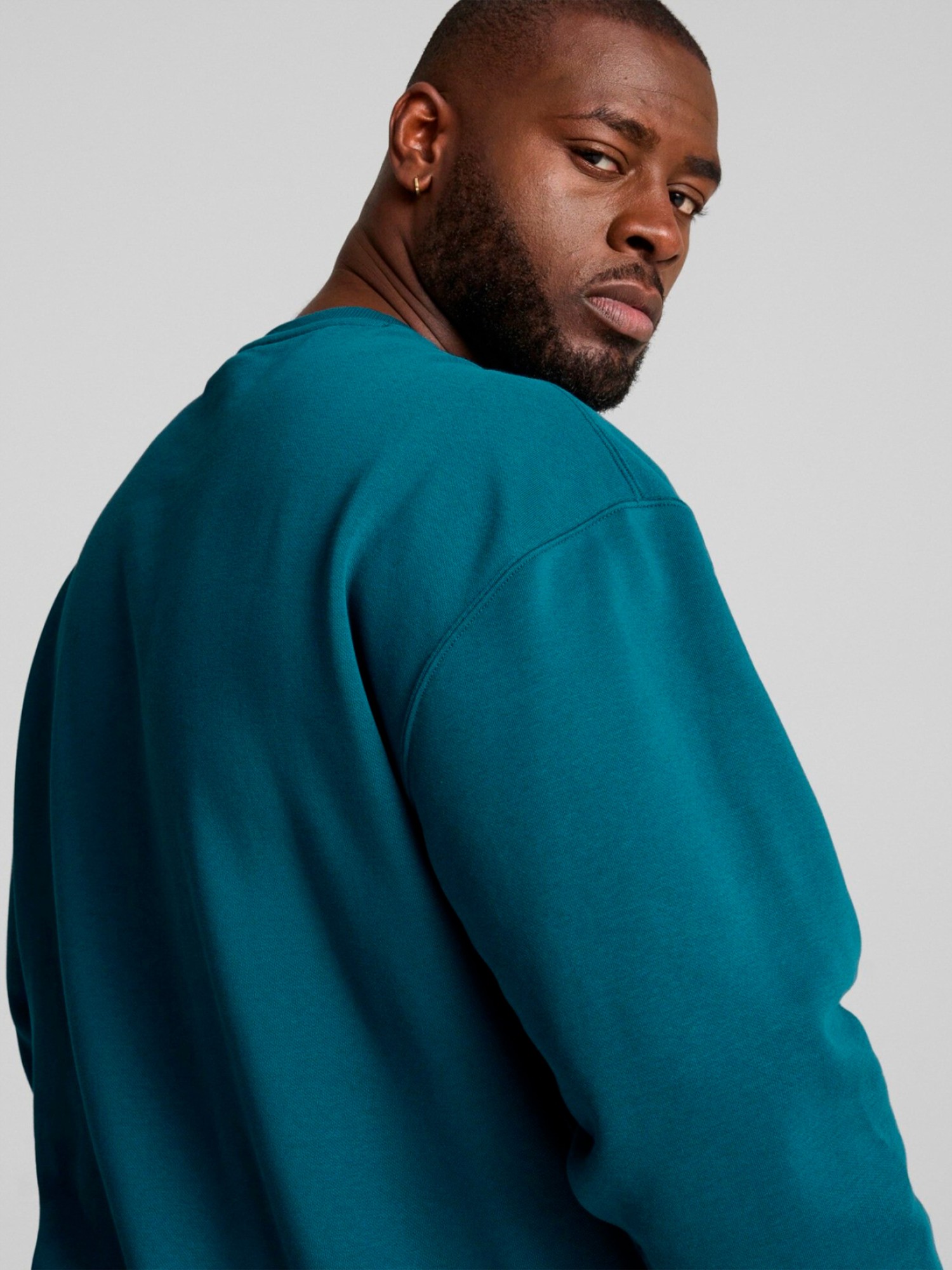 Толстовка мужская Puma PUMA SQUAD Crew FL зеленая 68179422 изображение 6