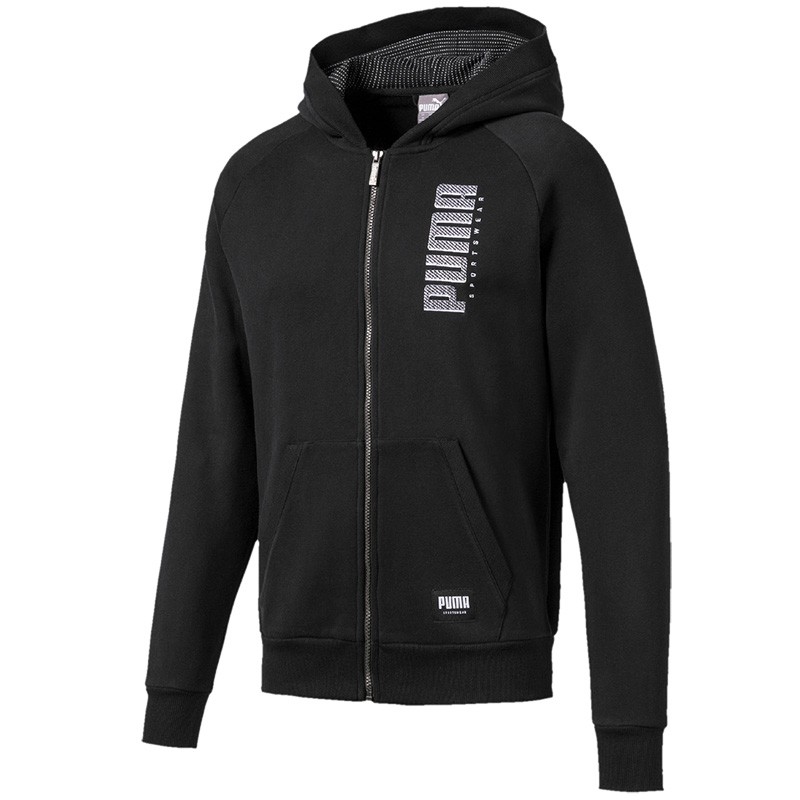 Толстовка мужская Puma Athletics FZ FL черная 58015101 — Sport City Толстовка мужская Puma Athletics FZ FL черная 58015101