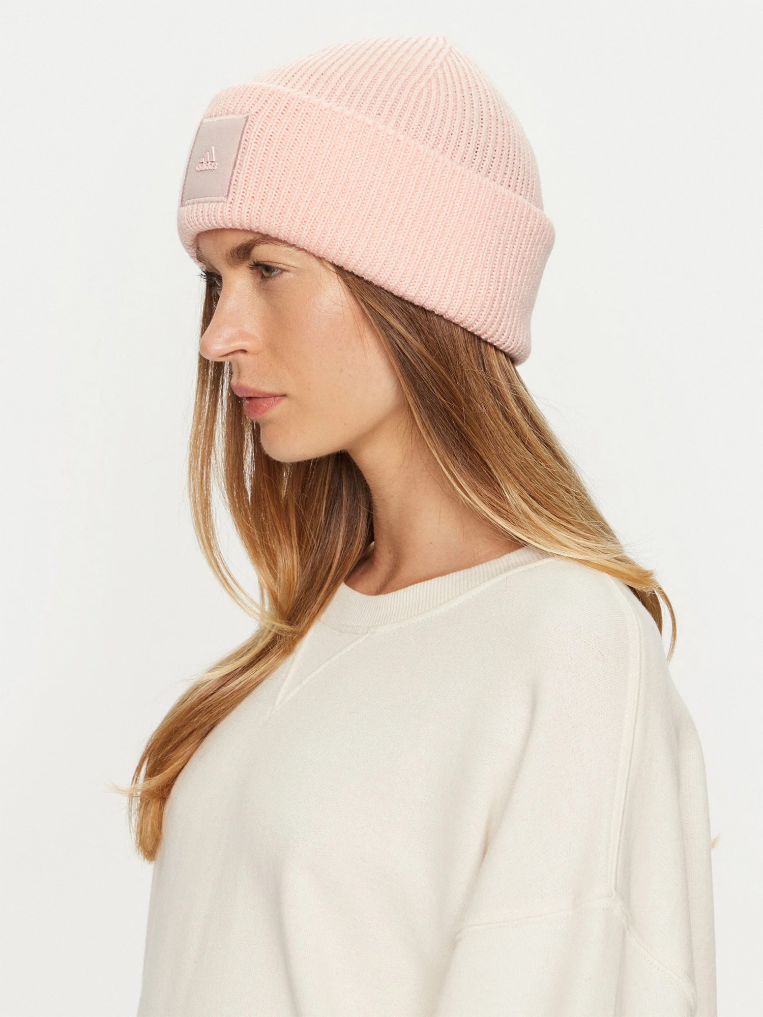 Шапка  Adidas WID CUFF BEANIE розовая IY5254 изображение 7