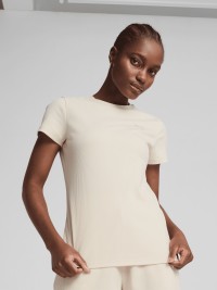 Футболка жіноча Puma ESS ELEVATED Tee бежева 68502187 изображение 2