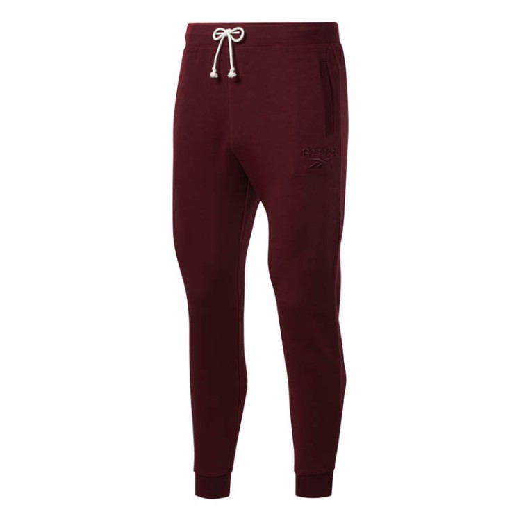 Брюки мужские Reebok Training Essentials Melange бордовые FU3234 изображение 1
