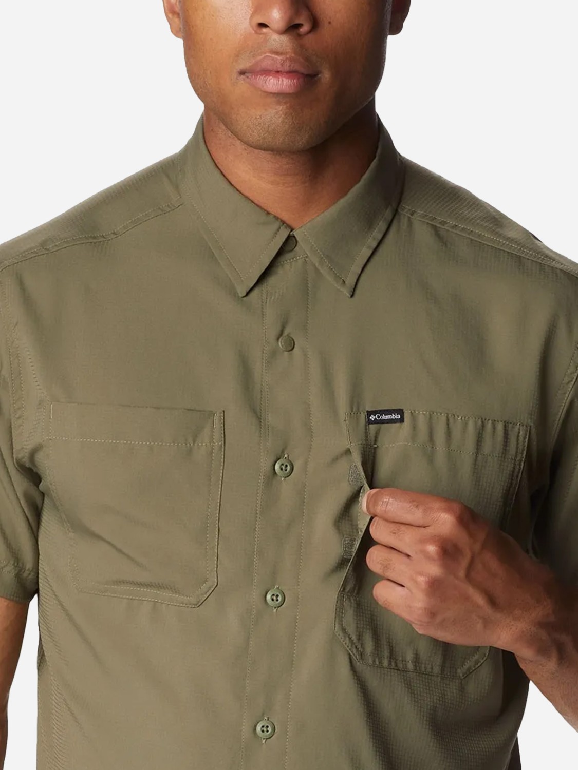 Рубашка мужская Columbia Silver Ridge™ Utility Lite Short Sleeve хаки 2030721-397 изображение 7