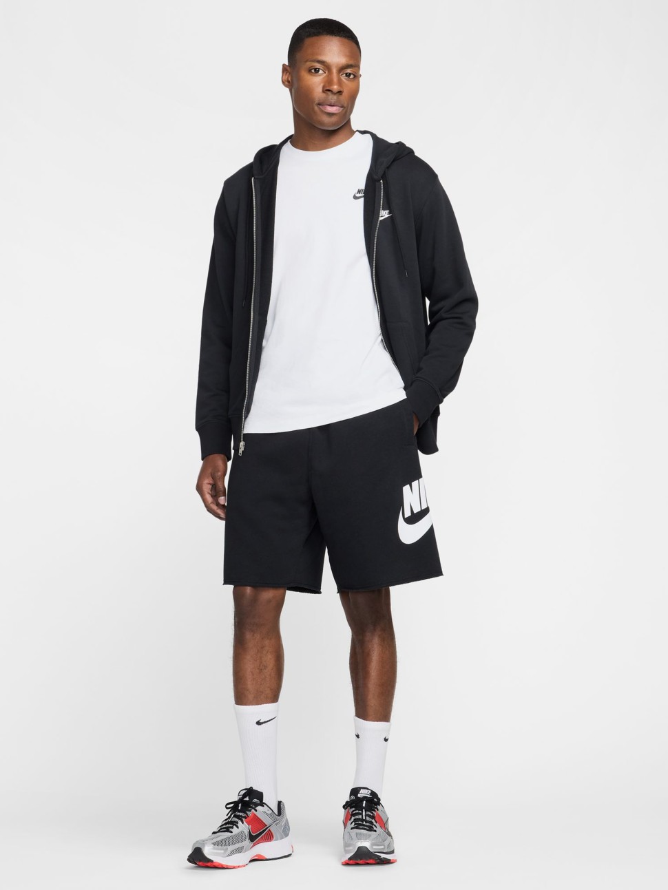 Шорти чоловічі Nike M NK CLUB ALUMNI FT SHORT чорні FQ4950-010 — фото 8