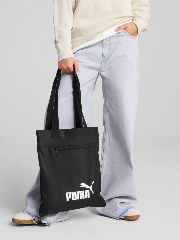 Сумка  Puma PHASE Packable Tote черная 09117201 изображение 5