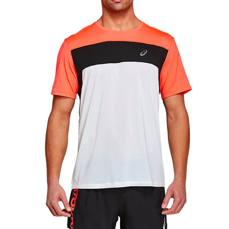 Футболка чоловіча Asics Race Ss Top біла 2011A781-103  изображение 1
