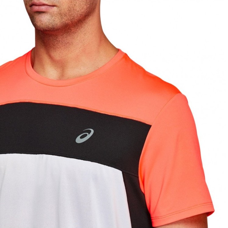 Футболка чоловіча Asics Race Ss Top біла 2011A781-103  изображение 3