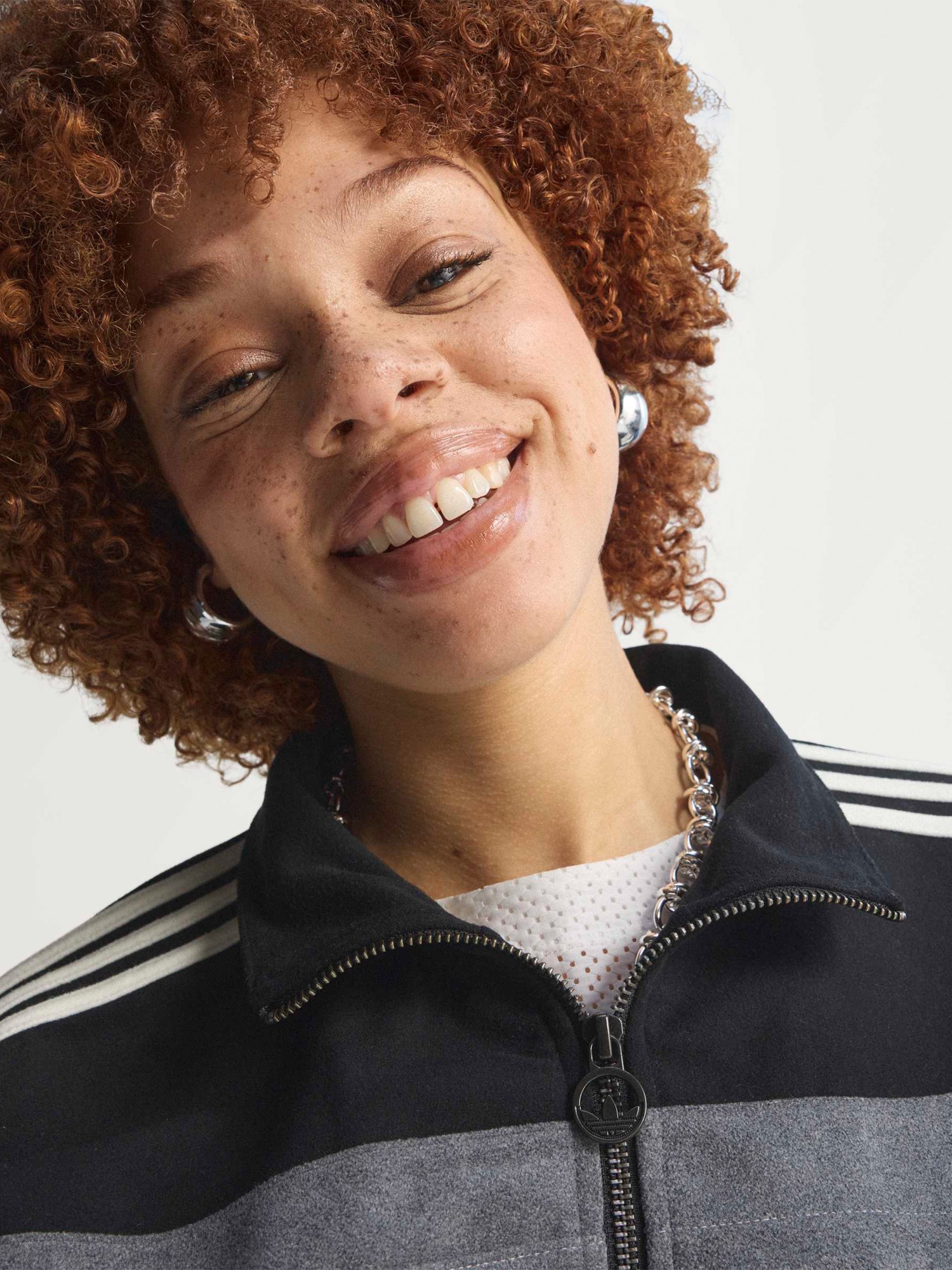 Толстовка женская Adidas TRACKTOP серая JW7289 изображение 4