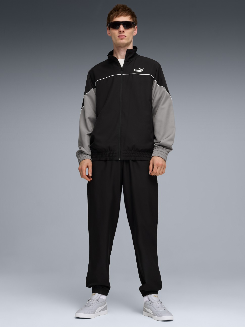 Костюм чоловічий Puma Woven Colorblock Suit чорний 69177201 — фото 2