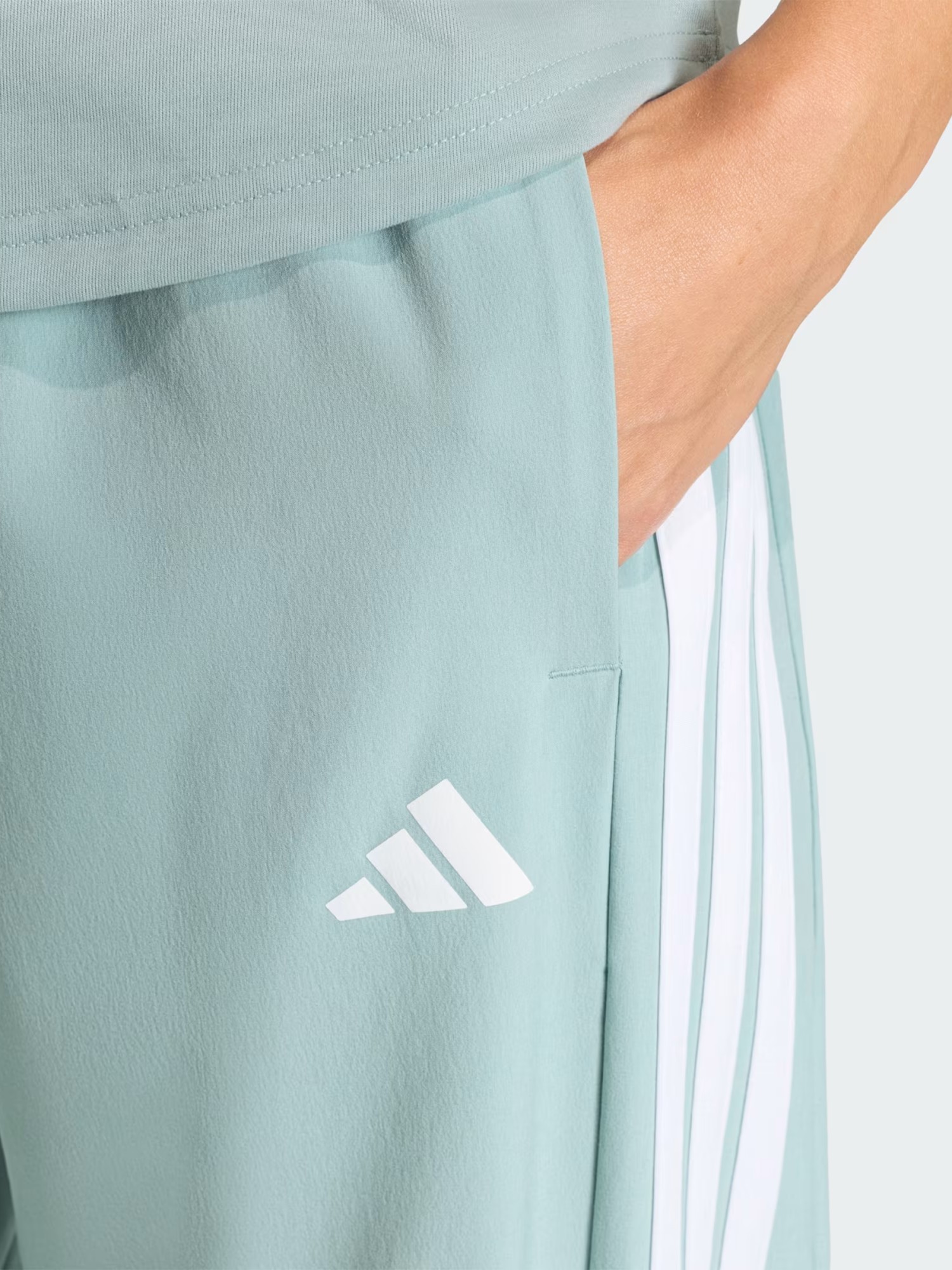 Брюки женские Adidas WE 3S WOVEN PT мятные KC5494 изображение 5