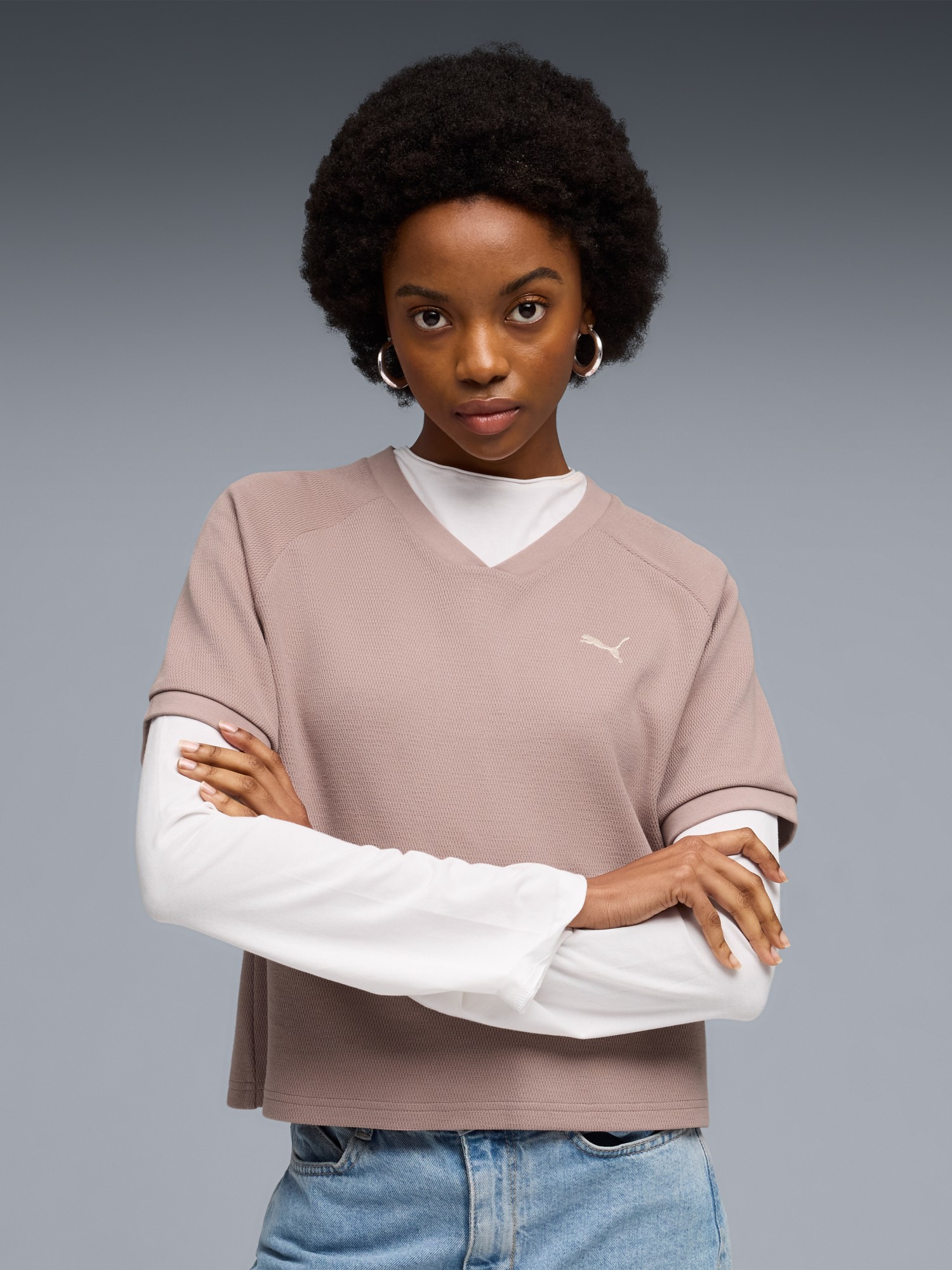 Футболка жіноча Puma CLASS Relaxed Pinnacle Tee мокко 69187288 изображение 2