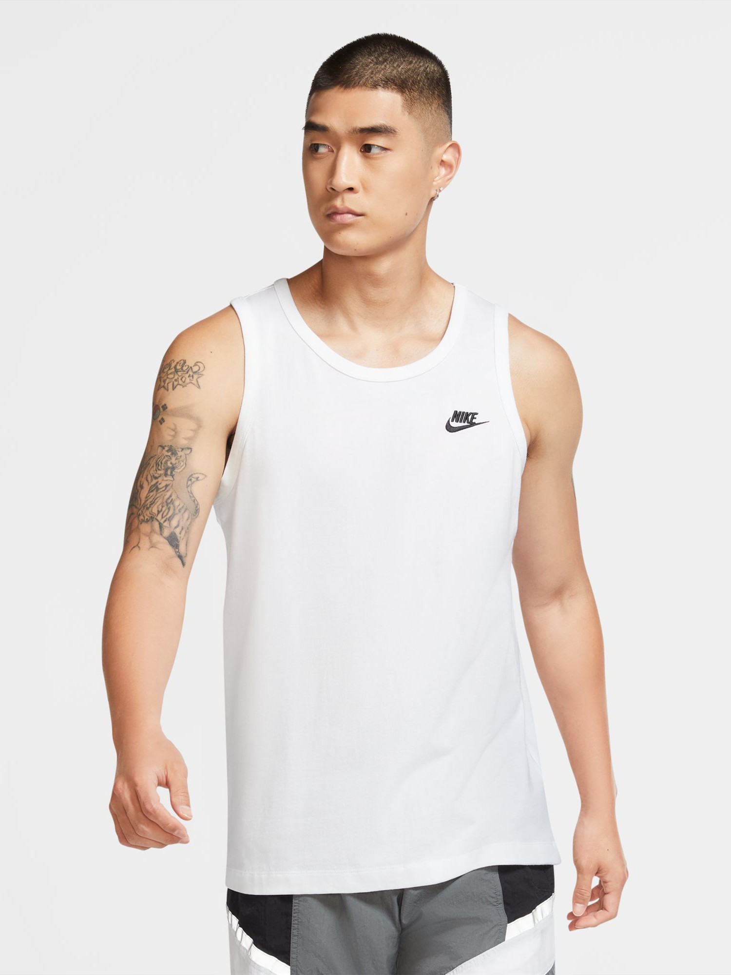 Майка мужская Nike M NSW CLUB - TANK белая BQ1260-100 изображение 2