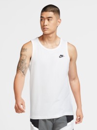 Майка мужская Nike M NSW CLUB - TANK белая BQ1260-100 изображение 2