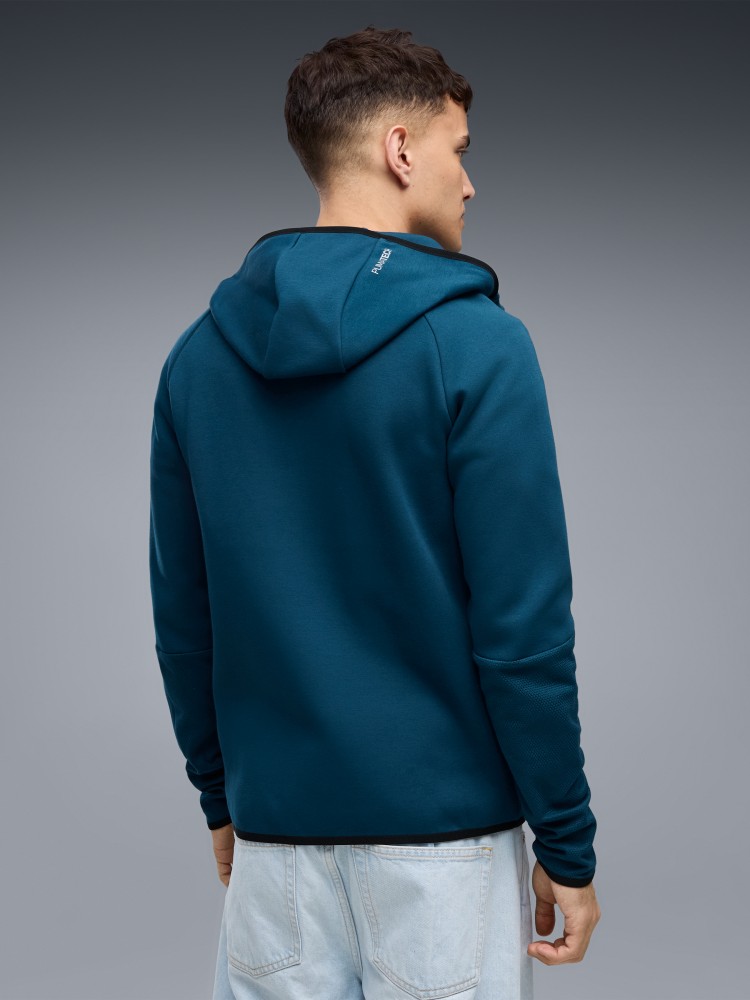 Толстовка чоловіча Puma TECH Slim Elevated Full-Zip Hoodie DK зелена 69395136 изображение 3