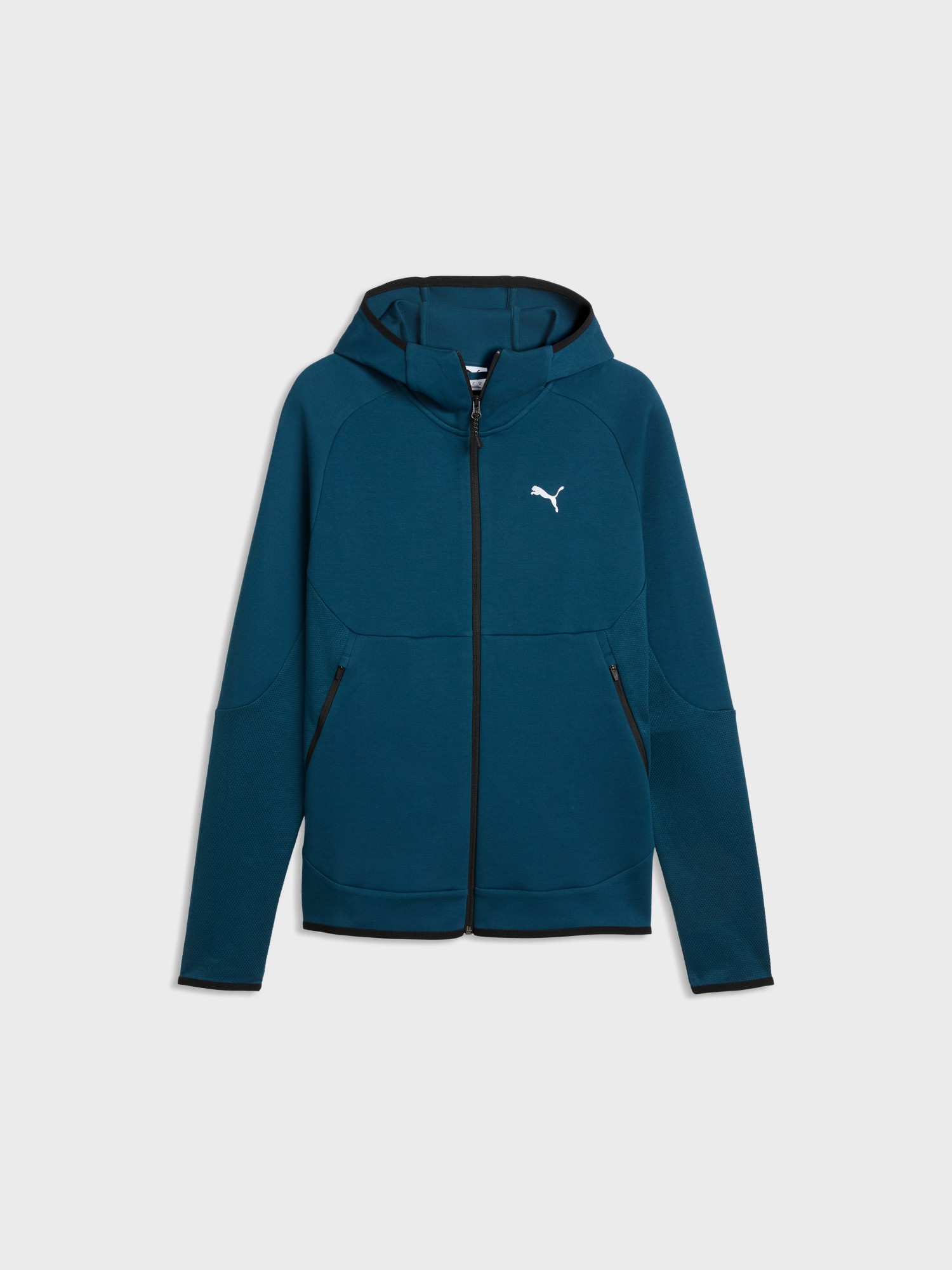 Толстовка чоловіча Puma TECH Slim Elevated Full-Zip Hoodie DK зелена 69395136 изображение 5