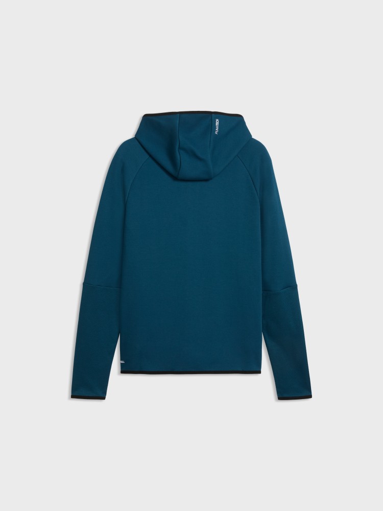 Толстовка чоловіча Puma TECH Slim Elevated Full-Zip Hoodie DK зелена 69395136 изображение 6