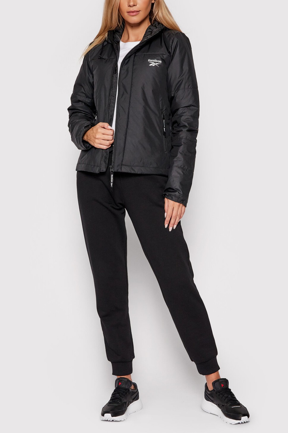 Куртка жіноча Reebok Ow Tw+Grphn Pad Jckt чорна GU5770 — фото 3