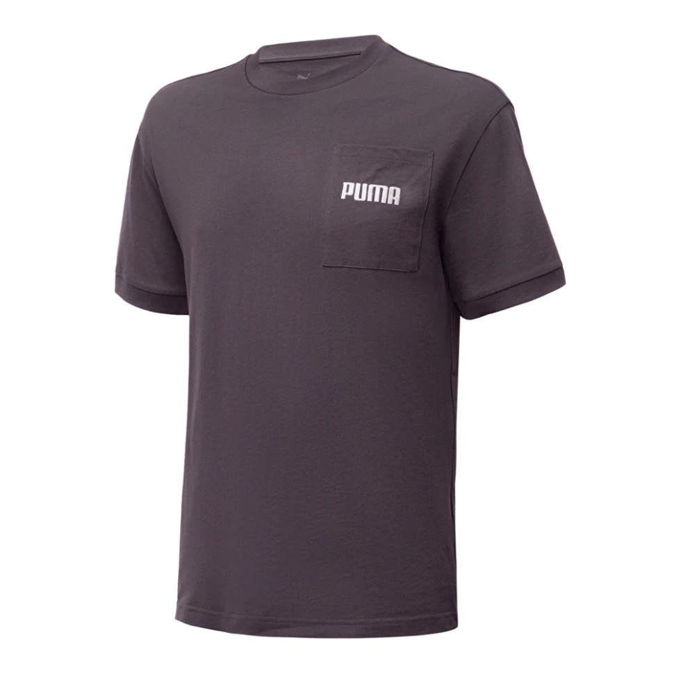 Футболка чоловіча Puma Boxy Tee темно-сіра 53741718 изображение 1