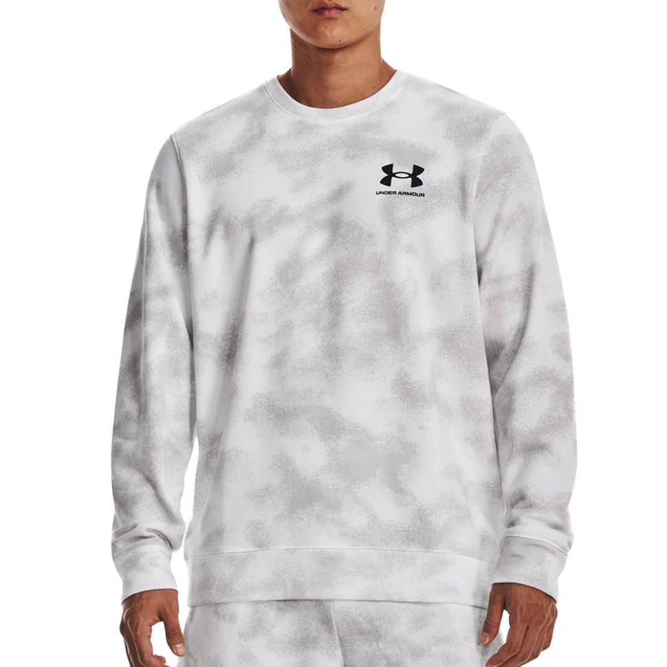Толстовка чоловіча Under Armour UA Rival Terry Nov Crew біла 1377186-100 — фото 1
