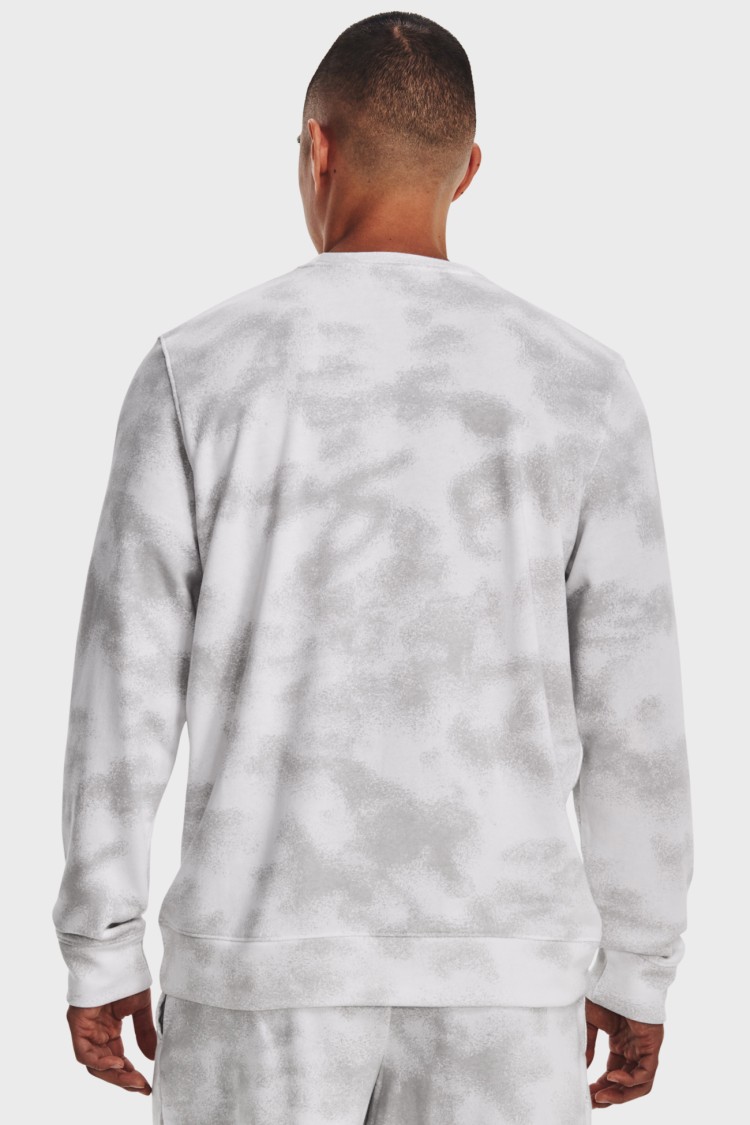 Толстовка чоловіча Under Armour UA Rival Terry Nov Crew біла 1377186-100 изображение 3