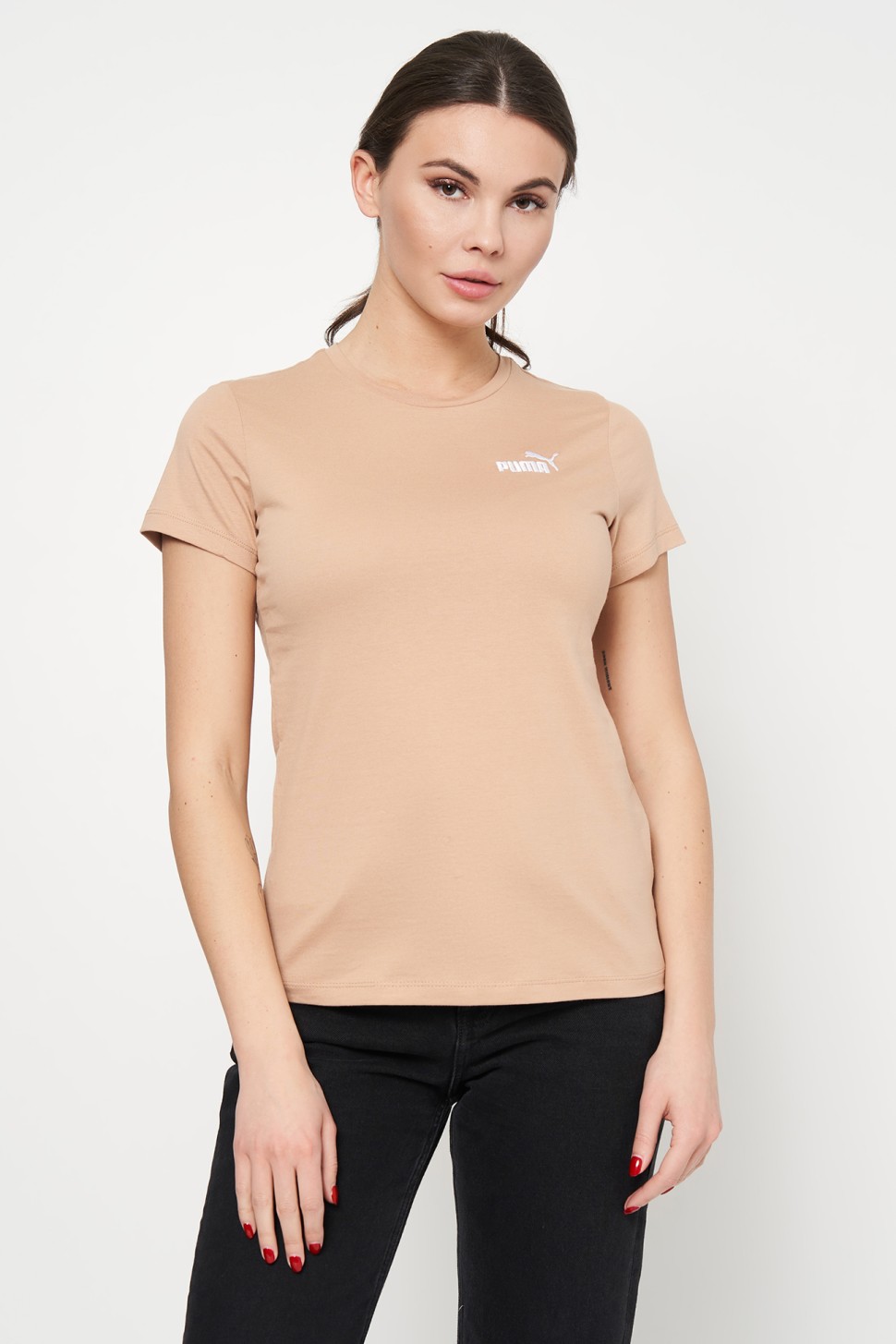 Футболка жіноча Puma ESS+ Embroidery Tee бежева 84833189 — фото 2