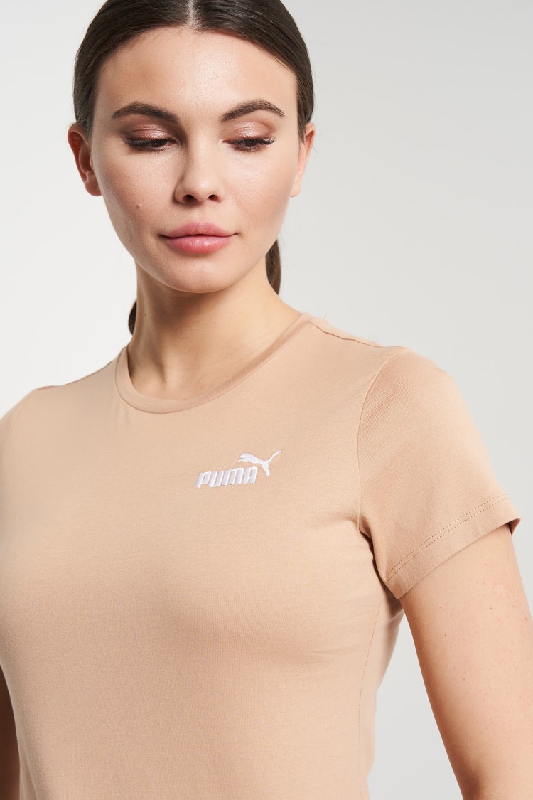 Футболка женская Puma ESS+ Embroidery Tee бежевая 84833189 изображение 4
