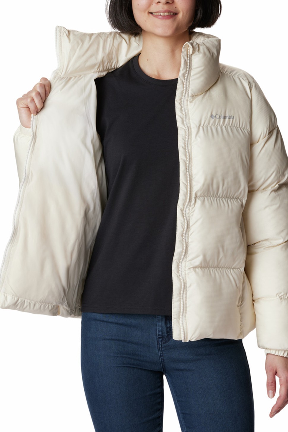 Куртка жіноча Columbia Puffect™ Jacket біла 1864781-191 — фото 4