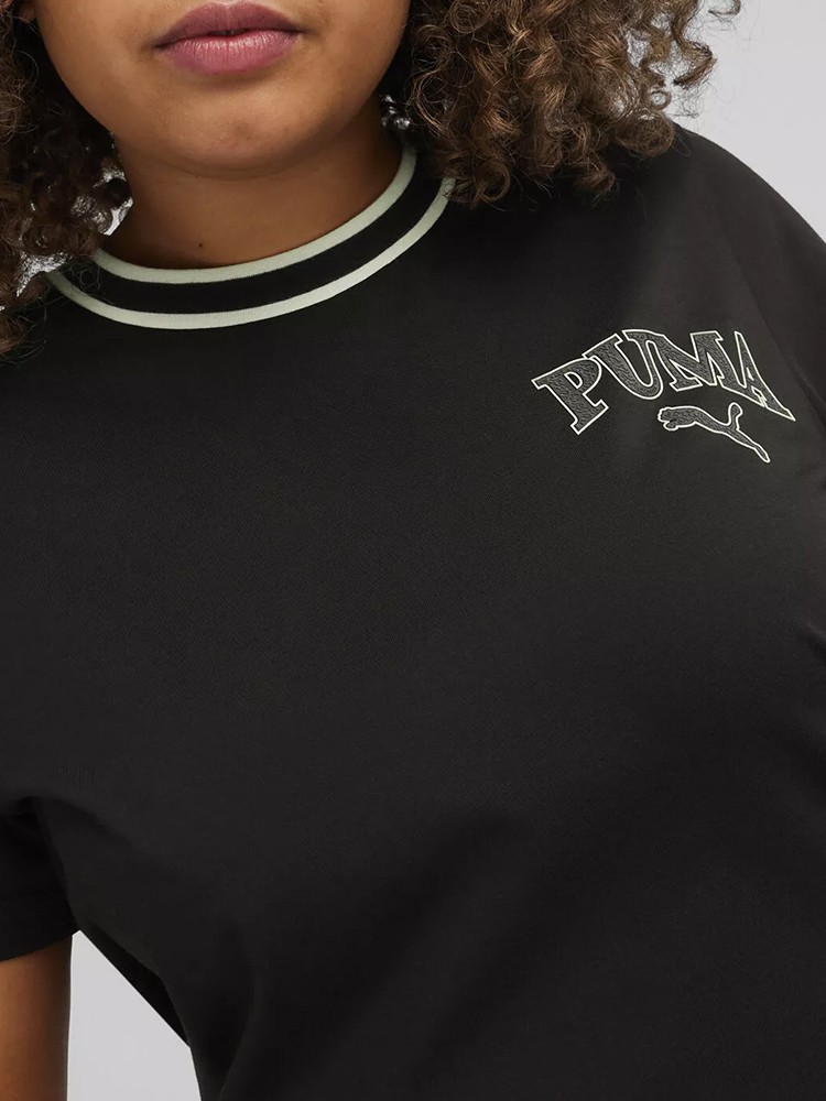 Футболка жіноча Puma SQUAD Tee чорна 67789701 — фото 4