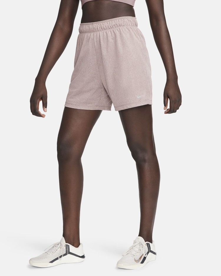 Шорти жіночі Nike W NK ATTACK DF MR 5IN SHORT коричневі DX6024-208 изображение 2