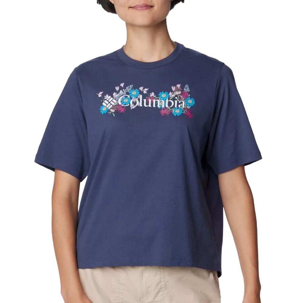 Футболка женская Columbia NORTH CASCADES™ RELAXED TEE синяя 1992081-463