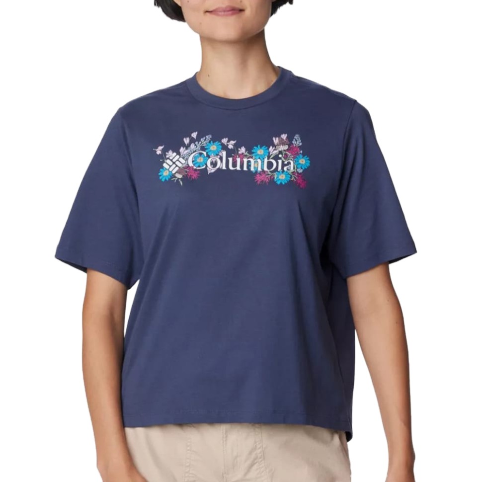 Футболка жіноча Columbia NORTH CASCADES™ RELAXED TEE синя 1992081-463 — фото 1