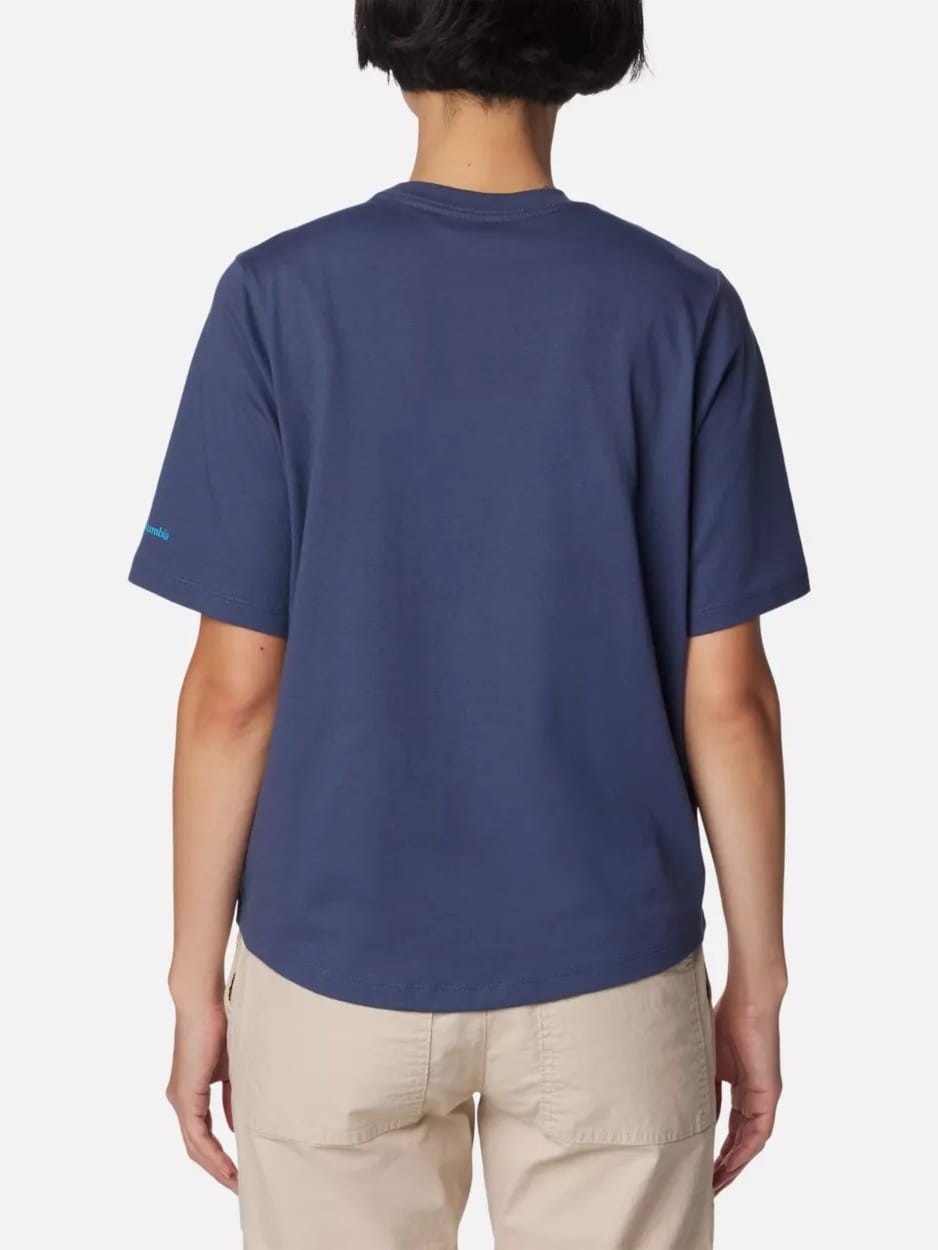 Футболка жіноча Columbia NORTH CASCADES™ RELAXED TEE синя 1992081-463 — фото 3