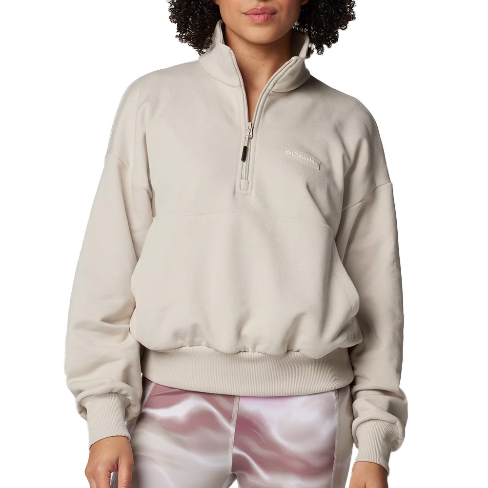 Толстовка женская Columbia MARBLE CANYON™ FRENCH TERRY QUARTER ZIP бежевая 2073651-278 изображение 1