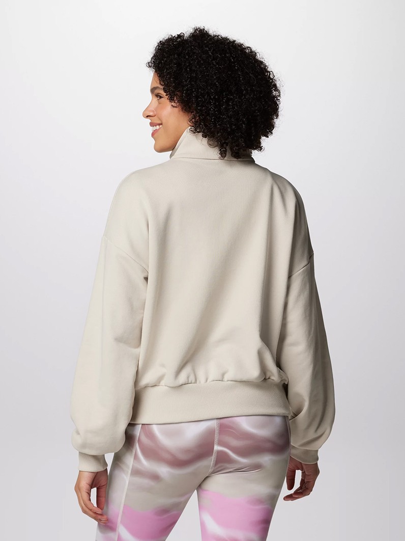 Толстовка женская Columbia MARBLE CANYON™ FRENCH TERRY QUARTER ZIP бежевая 2073651-278 изображение 3