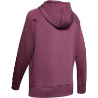 Жіноча толстовка Under Armour RIVAL FLEECE SPORTSTYLE LC SLEEVE GRAPHIC FZ фіолетова 1348559-569 изображение 2