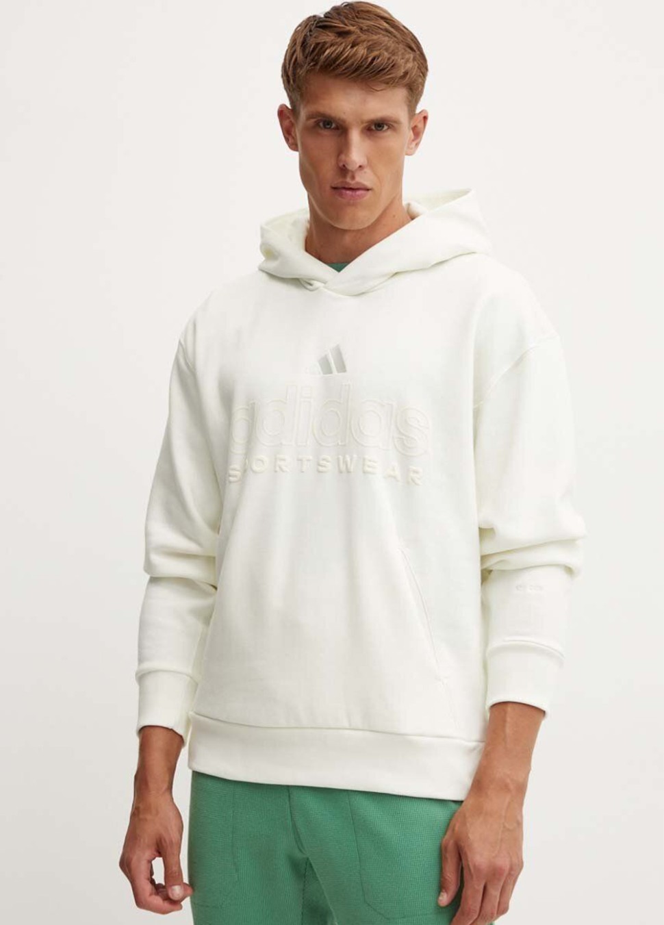 Толстовка чоловіча Adidas M A SZN G HD біла IY6594 — фото 2