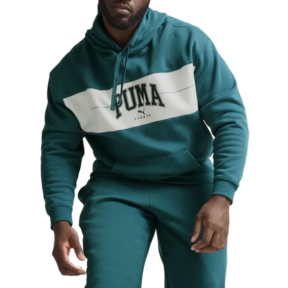 Толстовка чоловіча Puma PUMA SQUAD Hoodie FL зелена 68179622 — фото 1