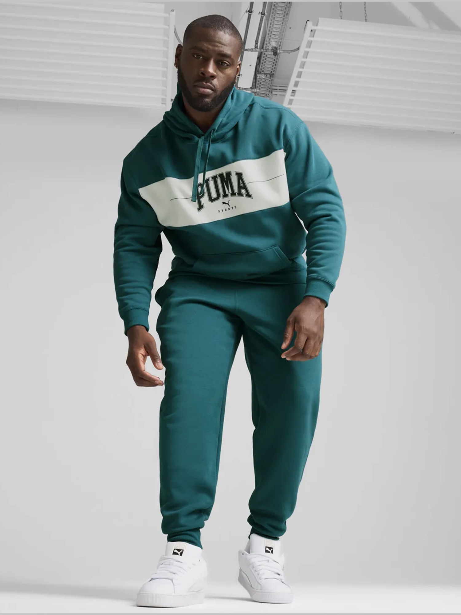 Толстовка мужская Puma PUMA SQUAD Hoodie FL зеленая 68179622 изображение 2