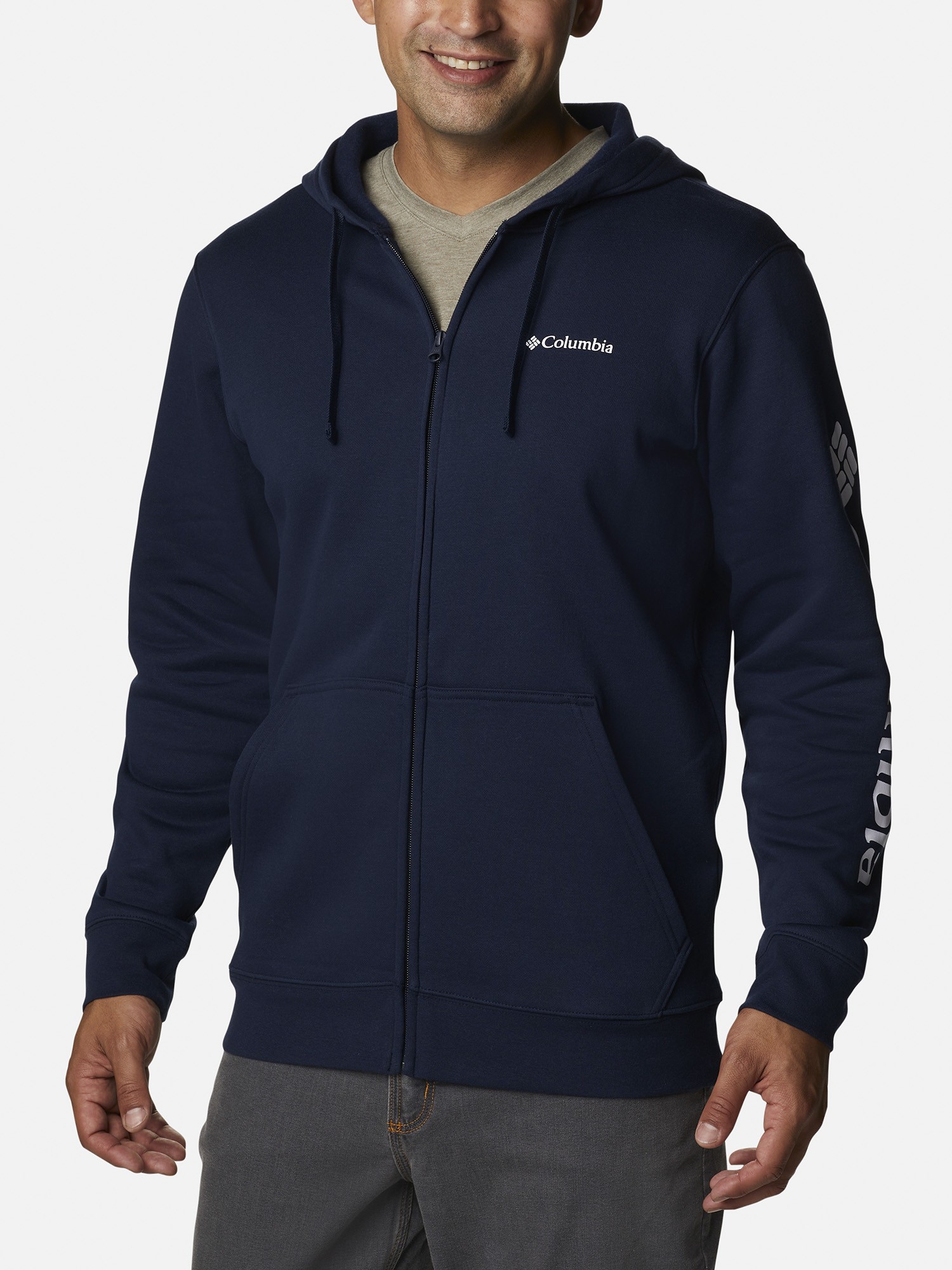 Джемпер чоловічий Columbia Beaumount™ Full Zip Hoodie темно-синій 2126371-465 изображение 2