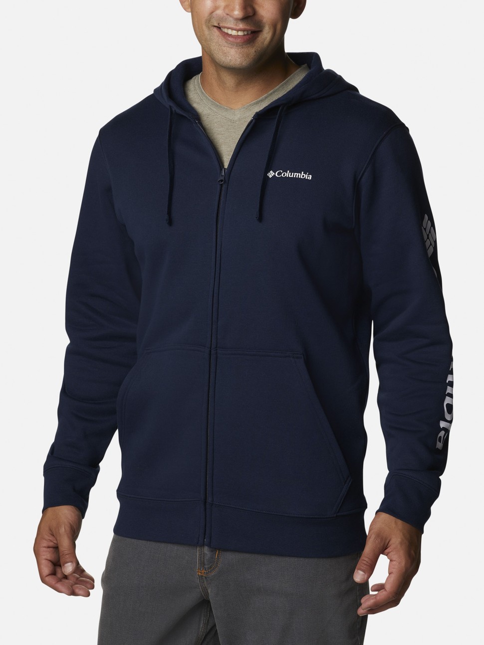 Джемпер чоловічий Columbia Beaumount™ Full Zip Hoodie темно-синій 2126371-465 — фото 2
