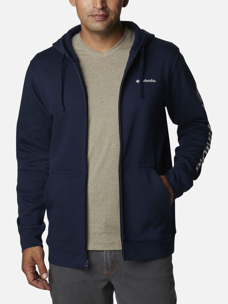 Джемпер чоловічий Columbia Beaumount™ Full Zip Hoodie темно-синій 2126371-465 — фото 3
