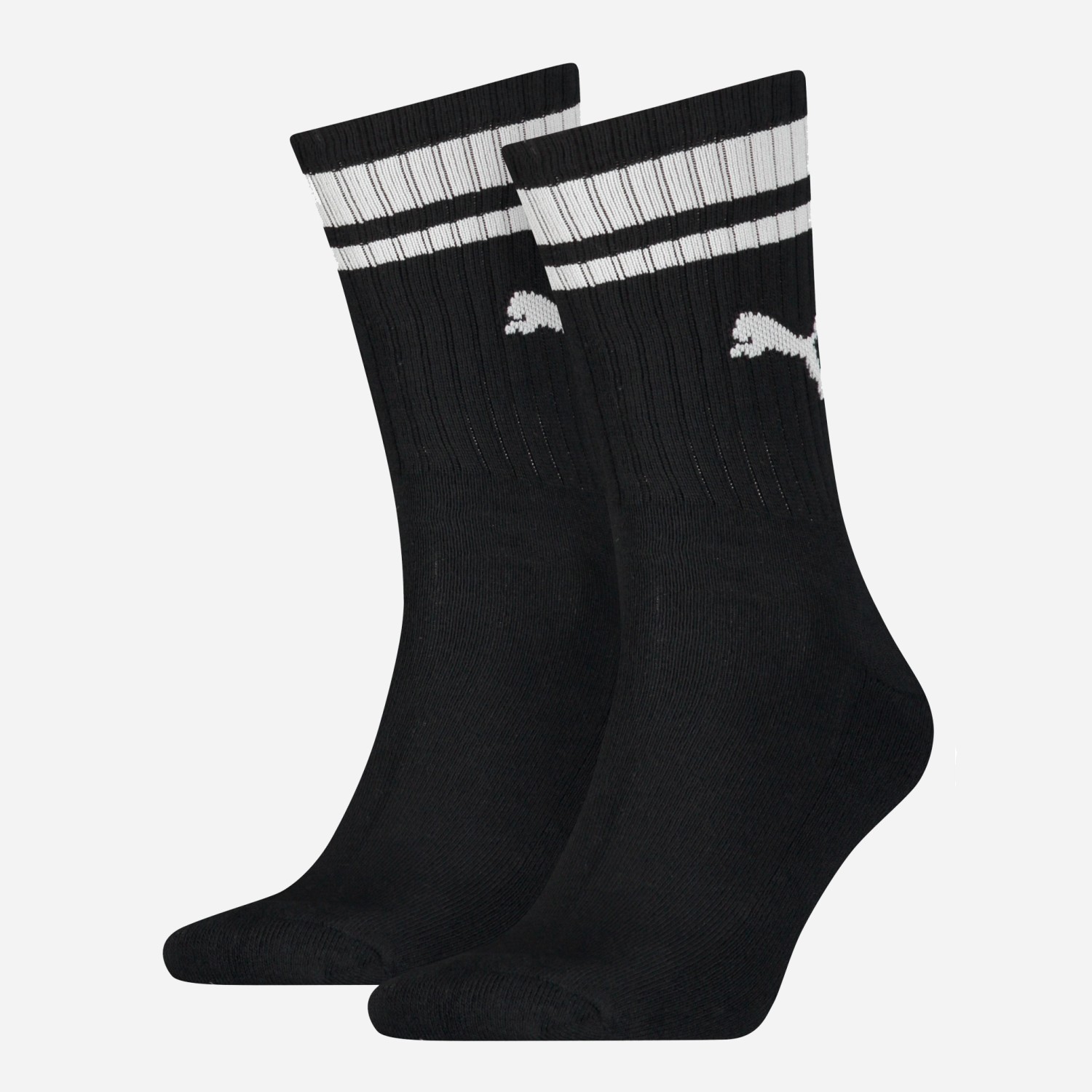 Носки  Puma PUMA CREW HERITAGE STRIPE 2P UNISEX черные 90794401 изображение 2