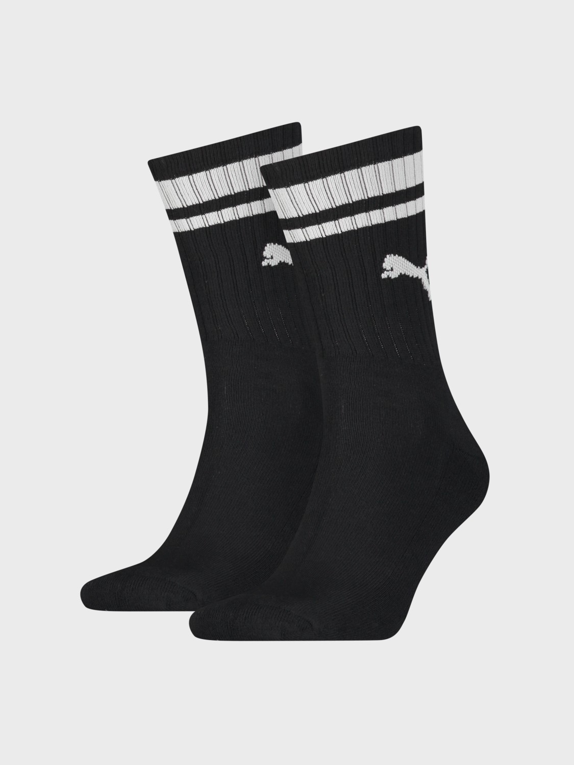 Носки  Puma PUMA CREW HERITAGE STRIPE 2P UNISEX черные 90794401 изображение 4