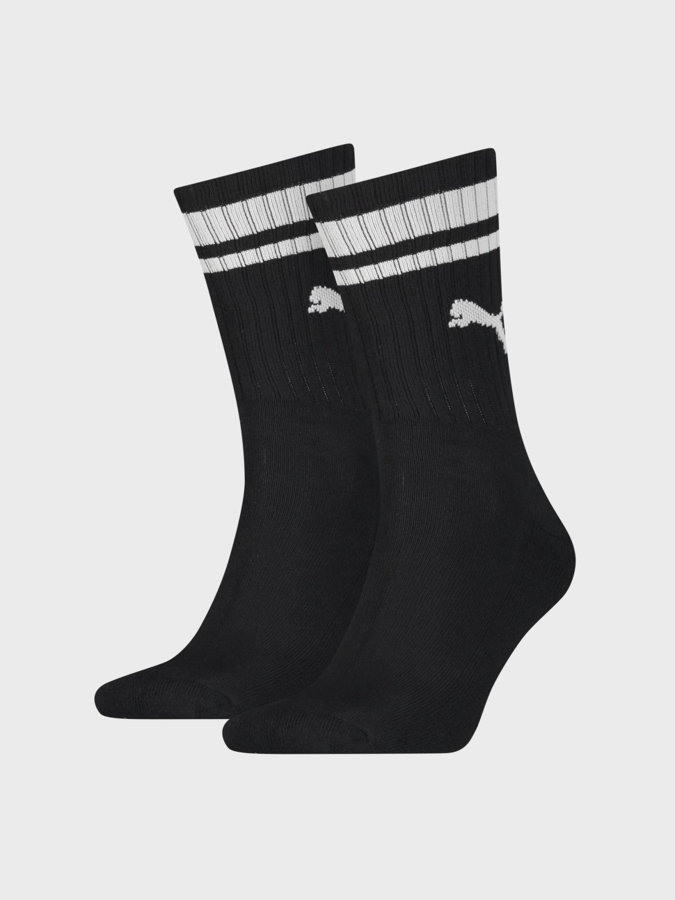 Шкарпетки  Puma PUMA CREW HERITAGE STRIPE 2P UNISEX чорні 90794401 — фото 4